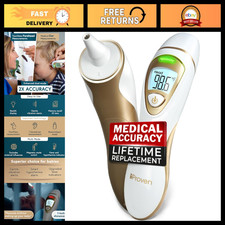 Non-Touch Forehead Ear Thermometer, High Accuracy, Quick Read, Fever Alert