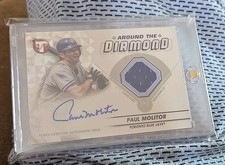 2023 Topps Pristine Around the Diamond Paul Molitor game relic on card autograph