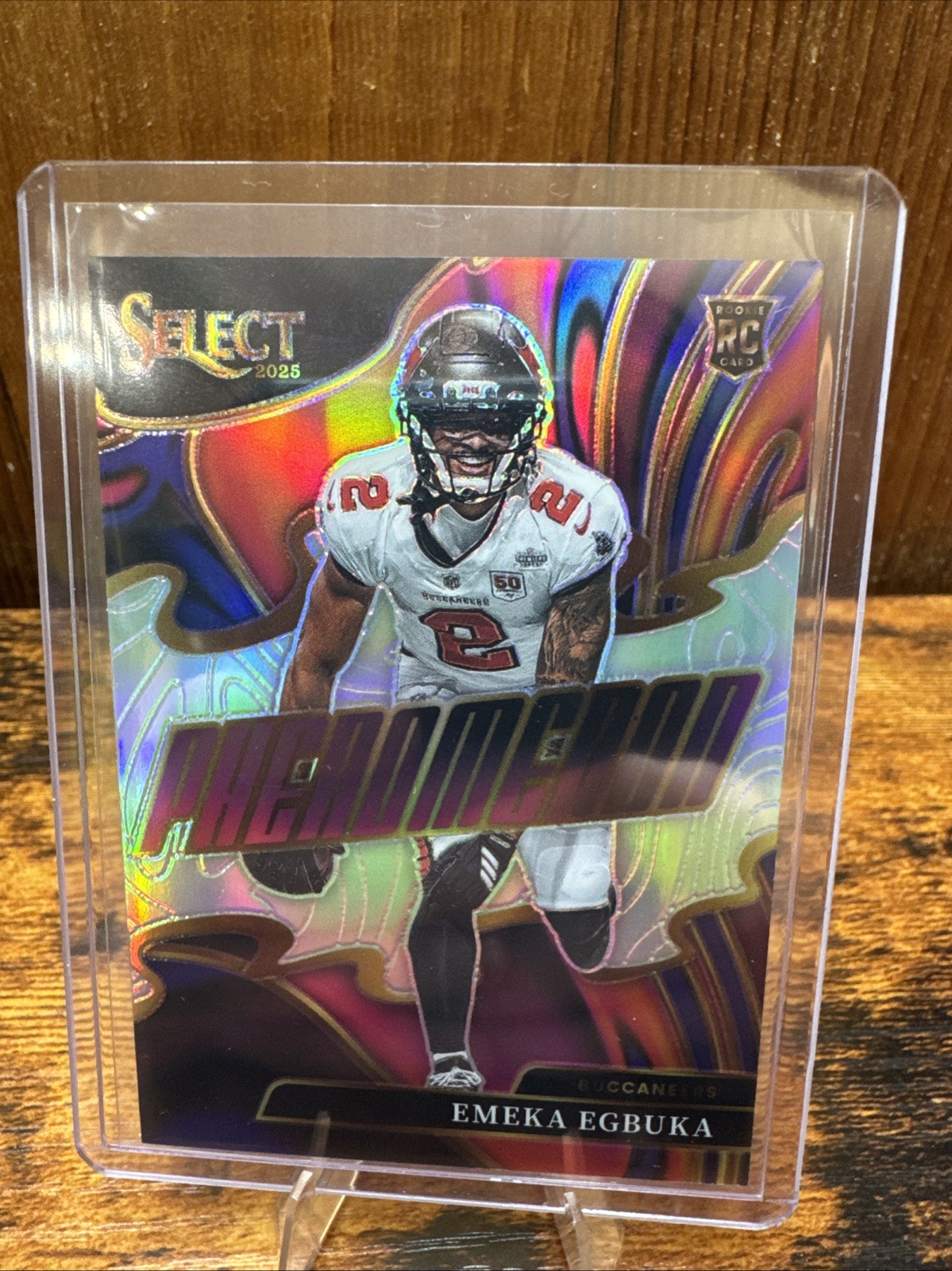 2025 Panini Select Phenomenon Silver Prizm Emeka Egbuka #24 Buccaneers RC