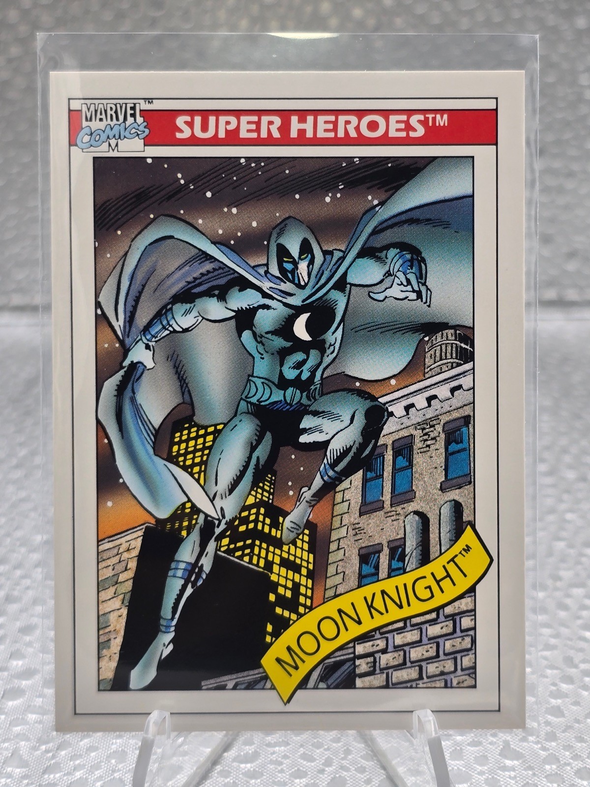 1990 Impel Marvel Universe Series 1 Super Heroes Moon Knight #26!