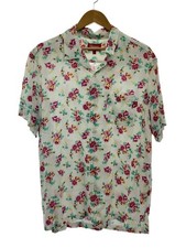 Supreme Short Sleeve Shirt M Rayon Multi Color Floral Pattern