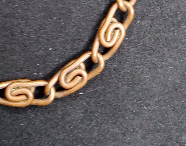 Solid Copper S Link Chain Ankle Wrist Bracelet Vi… - image 17