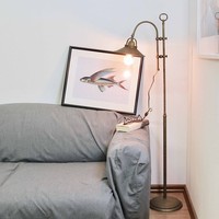 Stehleuchte Lampe Messing Premium Handarbeit Bronze Antik H130Cm Vintage