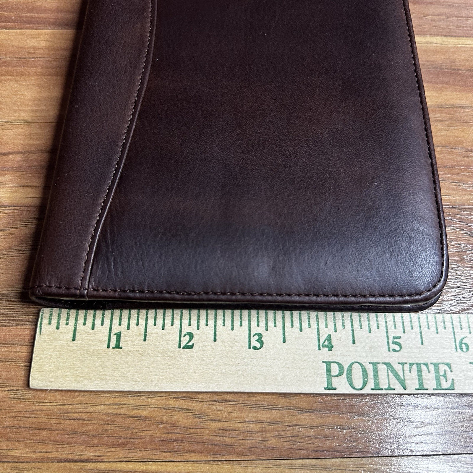 Vintage Boulder Ridge Brown Leather Portfolio Planner Executive Organizer Folder