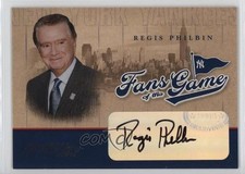 2004 Donruss Studio Fans of the Game Auto Regis Philbin #216FG-1 Auto 0n8