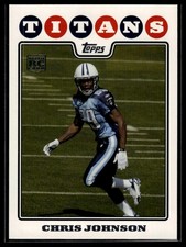 2008 Topps Chris Johnson #351 Tennessee Titans