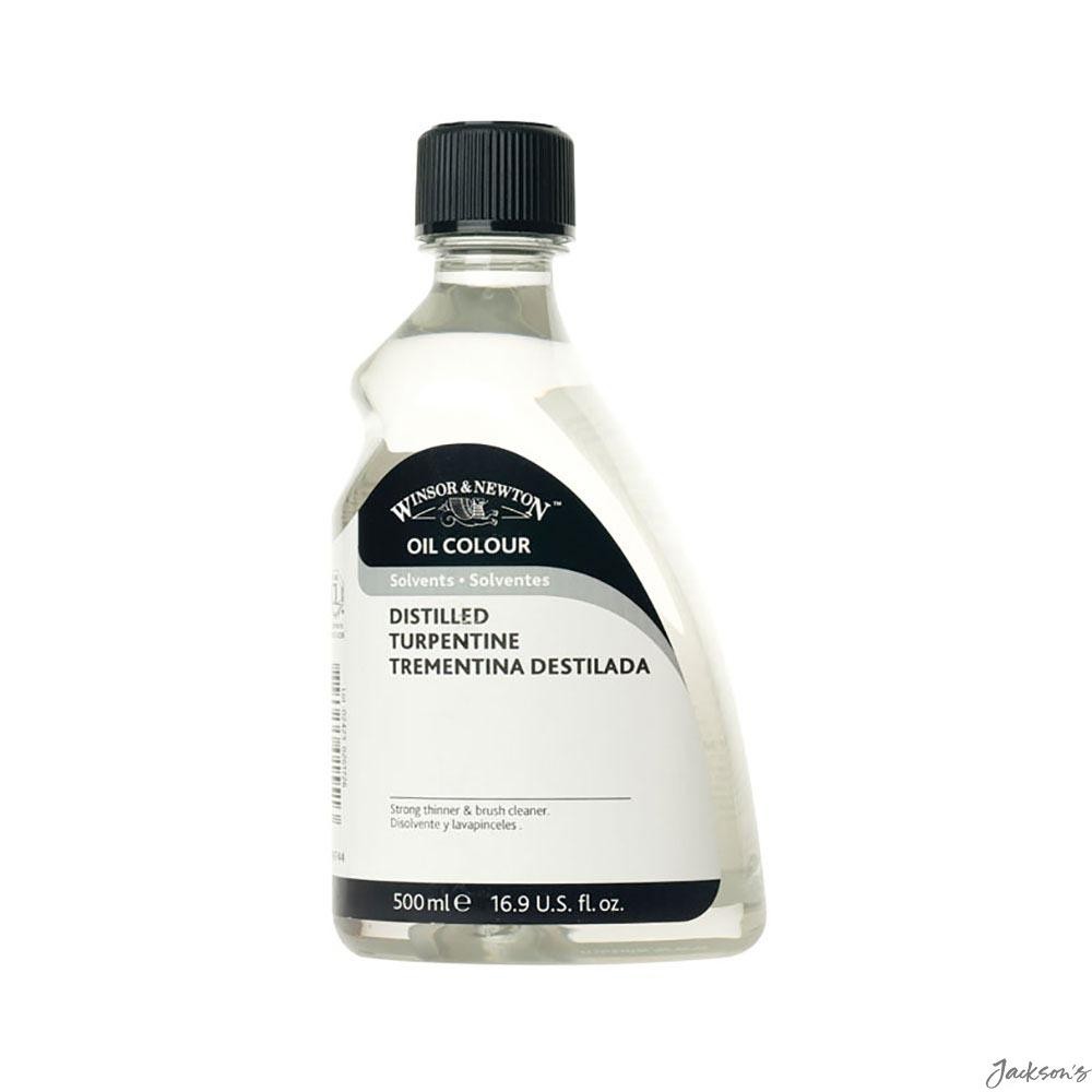 Winsor & Newton English Distilled Turpentine Solvent 500ml For Oil Paint Thin...