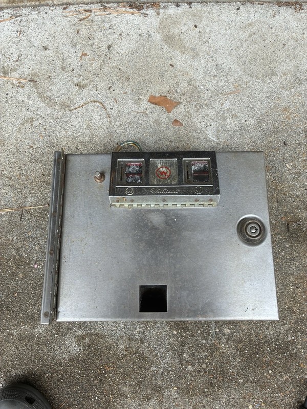 Williams Arcade Game Pinball Coin Door - Used 