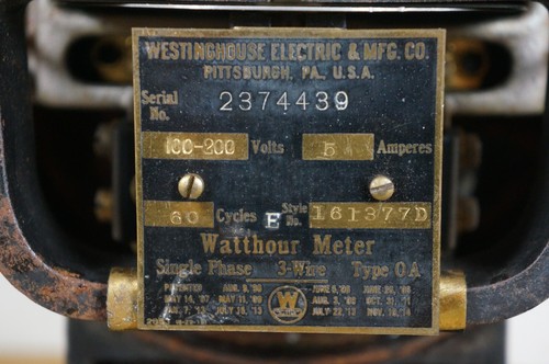 Antique Westinghouse Electric & Mfg Co Kilo Watthour Meter Sculpture On Stand - Picture 9 of 12