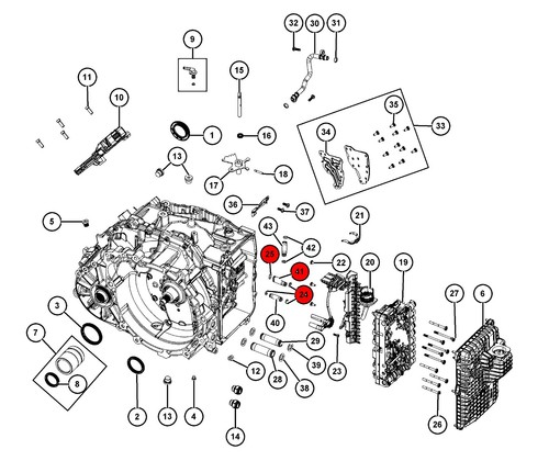GENUINE ZF 9HP48 / 948TE 9 SPEED AUTOMATIC GEARBOX SENSOR UNIT KIT 1094.298.068 - Picture 13 of 17