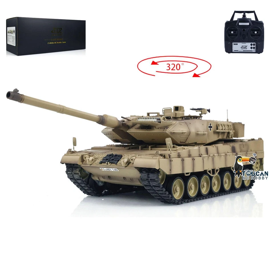 Tongde 1/16 RC Infrared Battle Tank German Leopard2A7 Electric Military Tanks - Image 4 of 4