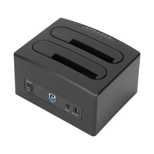 Hard Drive Reader USB 3.0 To I II III Dual Bay External HDD Docking - Photo 9/12