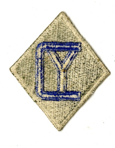 Toppa 26° Divisione Fanteria Retro Bianco Seconda Guerra Mondiale Vintage Europa Francia Austria - Foto 2 di 2