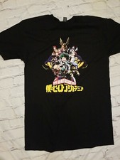 My Hero Academia Sz M Black Short Sleeve Graphic T-shirt Anime Manga
