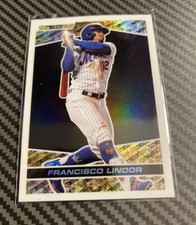 2021 Topps Chrome Update Francisco Lindor Black Gold Insert #BGC-5 New York Mets