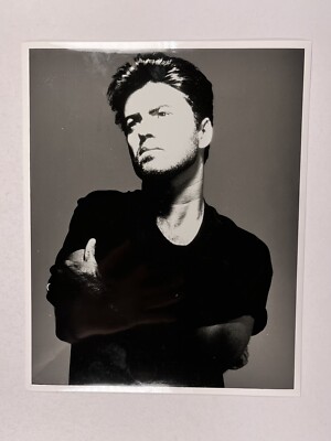 Wham George Michael Photo Original Black And White Press Promotion November 1990