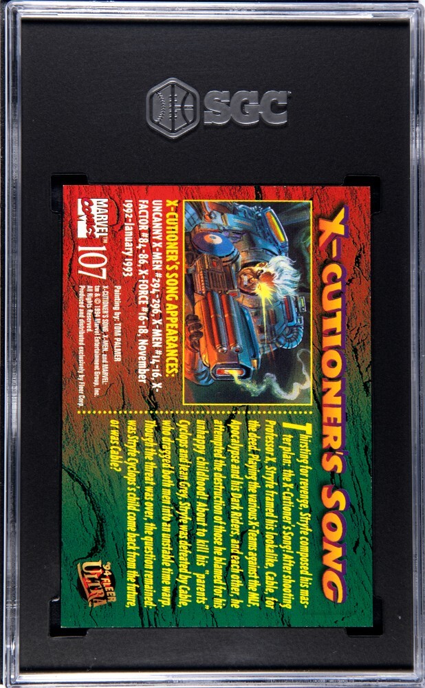 1994 FLEER ULTRA X-MEN #107 X-CUTIONER'S SONG POP 1 SGC 9.5 MINT