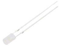 2X OSW5DK3HE2B Led 3 Mm Kaltweiß 1120-1560Mcd 140° Front: Flach 8500-18000K Opto