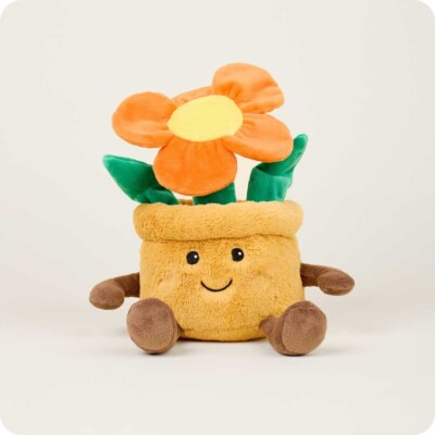 Warmies Cozy Plush - Flower Orange Large Therapy Microwavable Heatable Toy