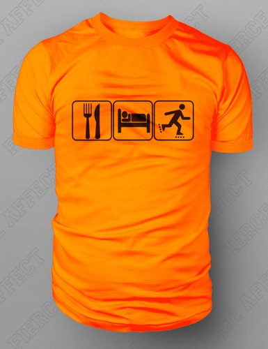 Eat Sleep Inline Skate T-shirt Roller Blade Aggressive Skates In-Line M-XXL New - Picture 6 of 9