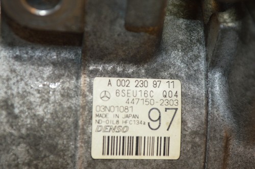 2012 W212 W218 MERCEDES E63 CLS63 AMG A/C AC COMPRESSOR OEM 0022309711 #2 - Picture 6 of 7