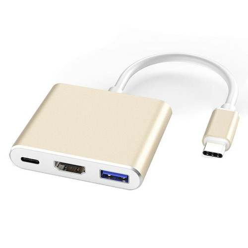 3 in 1 Type-C USB 3.1 Male to USB-C Female 4K HDMI Female 3.0 Adapter Cable Hub - Picture 6 of 15