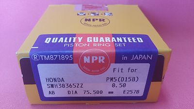 75.5mm Oversize NPR Rings Honda D16 Turbo Allmotor Vitara
