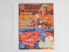 Peyton & Archie Manning Dual Signed Sports Illustrated Magazine BAS LOA 8.26.96