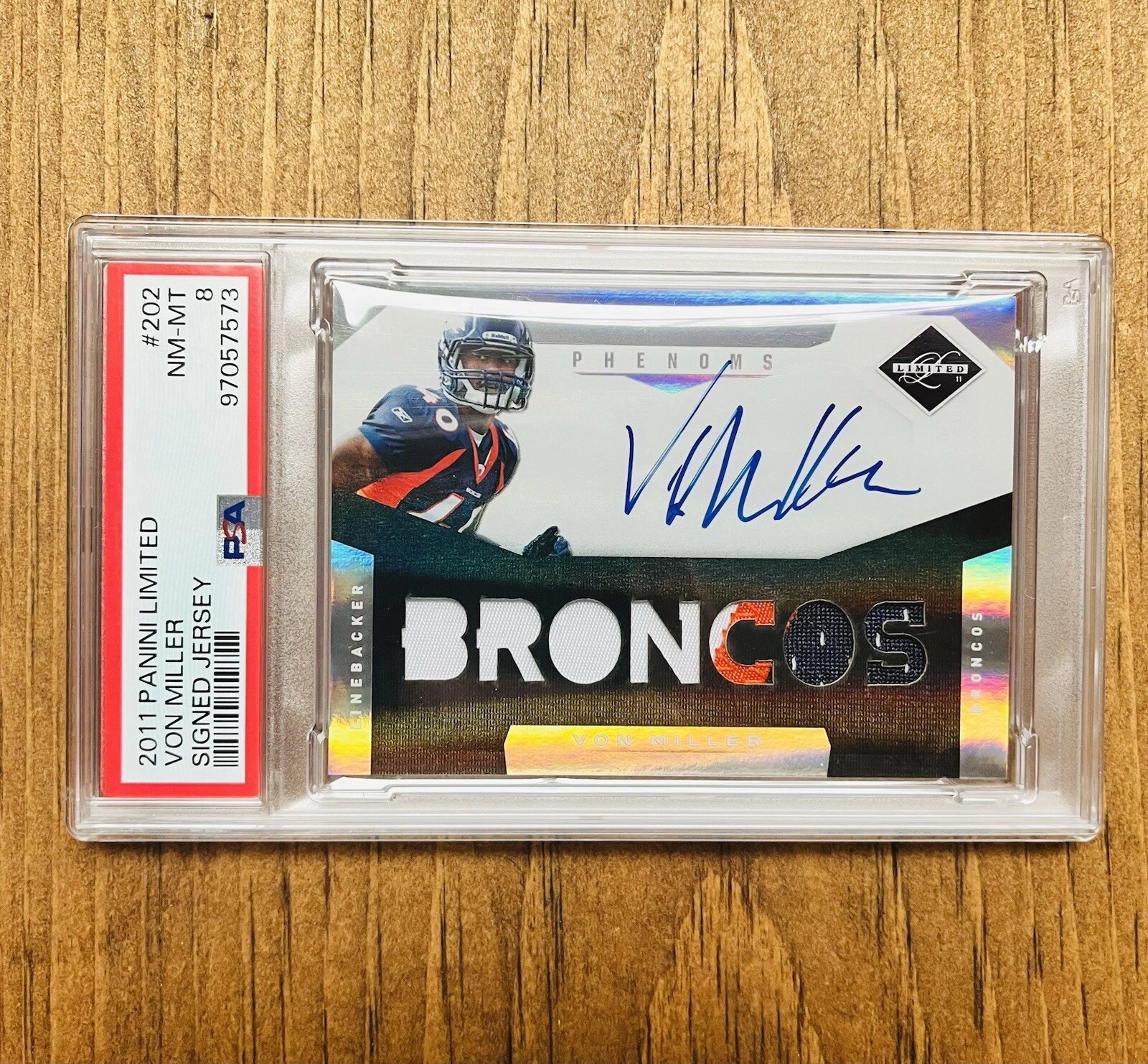 Von Miller Panini Limited #202 Signed Jersey