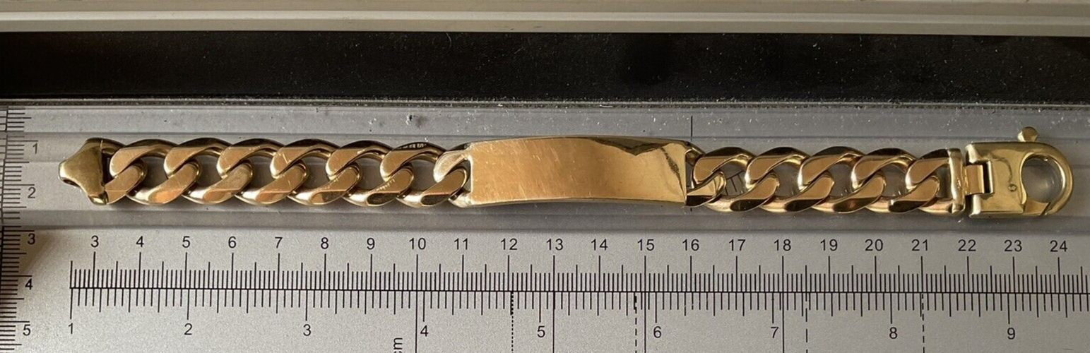 Gold Bracelet Mens 9ct Hallmarked eBay