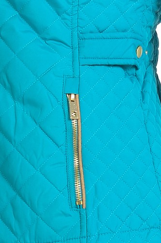 Chaleco acolchado ligero con capucha de piel con cremallera para mujer Auliné Collection - Imagen 40 de 109