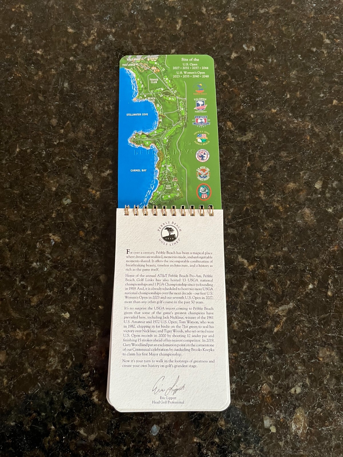 NEW Pebble Beach Golf Links Yardage Guide Book eBay