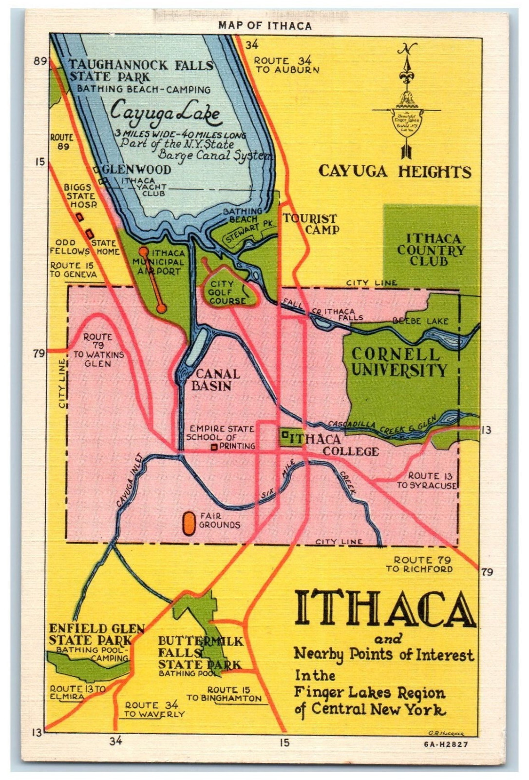 c1930-s-map-of-ithaca-and-nearby-points-of-interest-new-york-ny