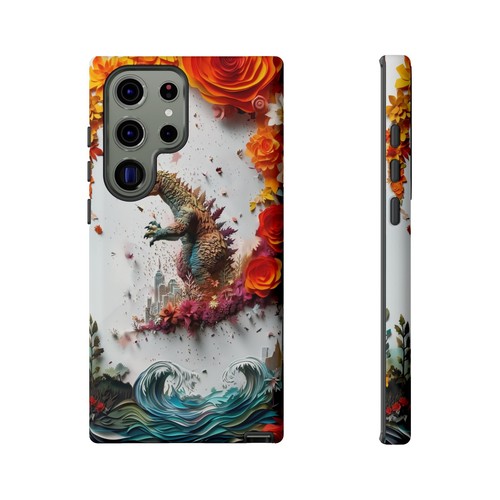 Phone Ink - Tough Case for iPhone Galaxy Pixel - Dino Monster Kaiju Paper Cut - Picture 120 of 191