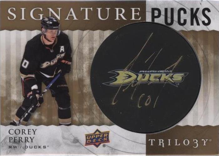 2014-15 Upper Deck Trilogy - Signature Pucks Corey Perry #SP-CP Primary ...