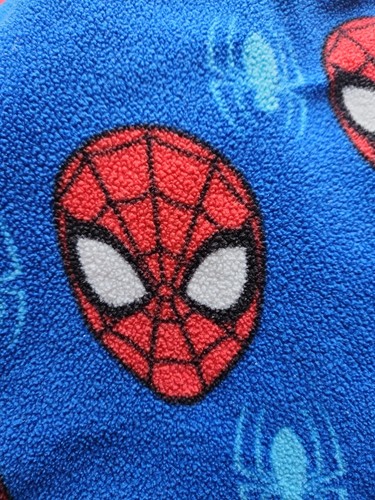 Spiderman Pajama PJ Pants Boys Size 8 Fleece Drawstring - Picture 4 of 6