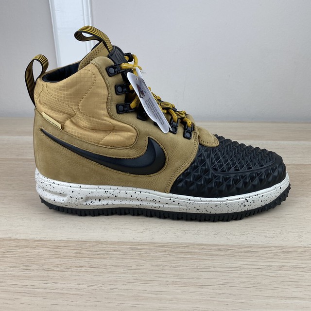 Mens Nike Air Lunar Force 1 Lf1 Duckboot 17 Fashion Sneaker Metallic Gold Size 8 for sale online 