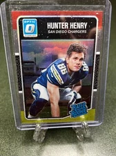2016 Optic Hunter Henry Red Yellow Prizm Rookie #169 RC Patriots Arkansas WPS 🐗