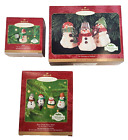 C35 Lot 3 Hallmark Christmas Orn Mitford Snowmen 1999 2000 Max Race Down Main St