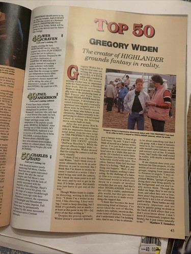 Cinefantastique Magazine Vol 27 #8 Special Issue 50 Most Powerful People Sci-fi - Picture 14 of 15