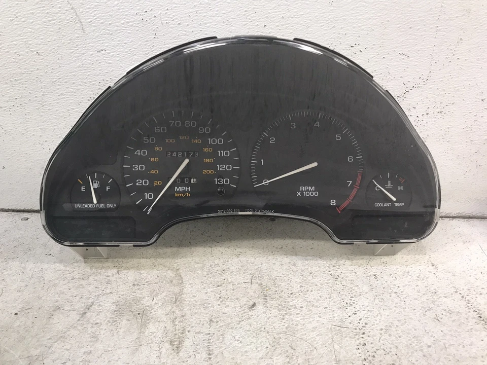1995-1996 Saturn SL1 SL2 SC1 SC2 SW2 velocímetro medidor panel de cabeza de grupo 242 k Foto 2 de 4