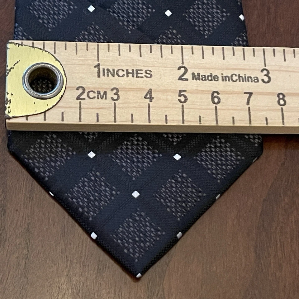 Corbata Croft & Barrow negra 100 % poliéster para hombre hecha en China Foto 4 de 4