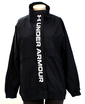 ウーブン ジャケット★UNDERARMOUR★WOMEN'S WOVEN JACKET BLACK Under Armour Black UA Rush Infrared Woven Oversized Jacket