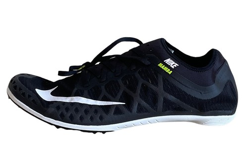 Nike Men's Size 13 Zoom Mamba 3 Track Spikes Black/White-Volt 706617-017 NIB