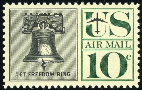 US #C57 10¢ Liberty Bell, "Superb 98" NH MNH, PSE graded (2019) - Bild 1 von 3