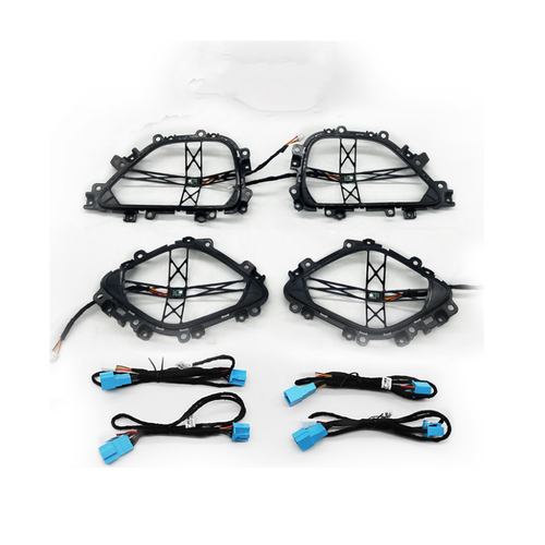 4xFor Mercedes-Benz GLS GLE W167 64Colors Door LED Ambient Light Dashboard Cover