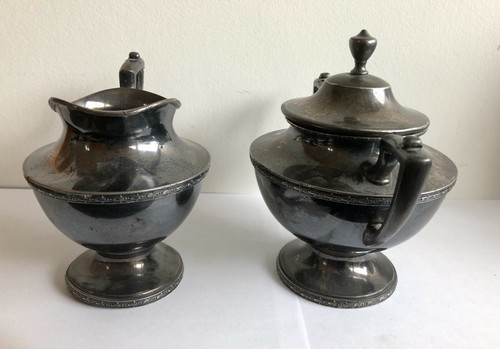 Early 1900's Wallace Bros. Silver Co. 3 Piece Silverplate Tea Service Set - Picture 9 of 12