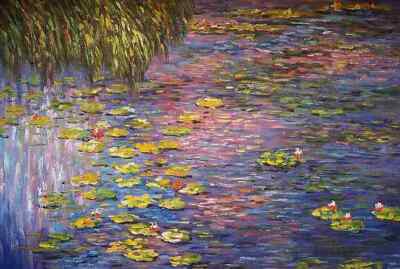 Monet, Seerosen - Keilrahmenbild auf Leinwand