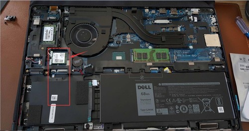 Dell Latitude 5590 5580 5490 5480 5591 Preci 3520 3530 M.2 SSD Caddy 2FFR0 X3DN4 - Afbeelding 6 van 6