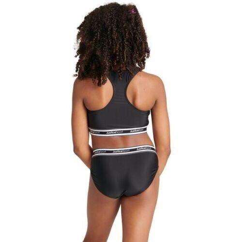 JUSTICE™ ~ Mädchen XS (5/6) ~ Longline Zip Bikini ~ 2-teiliger Badeanzug ~ Bikini - Bild 4 von 10